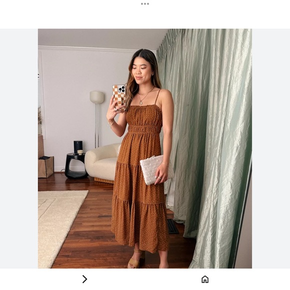 Madewell Dresses & Skirts - NWT Sophia Cami Tiered Madewell MIDI Dress In Dots- Size 16